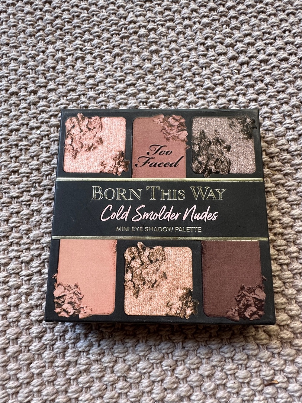 Too Faced Cold Smolder Nudes Mini Eyeshadow Palette - Rose, Taupe, Brown